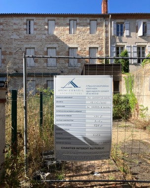 Panneau de chantier ARCHI CONSEIL